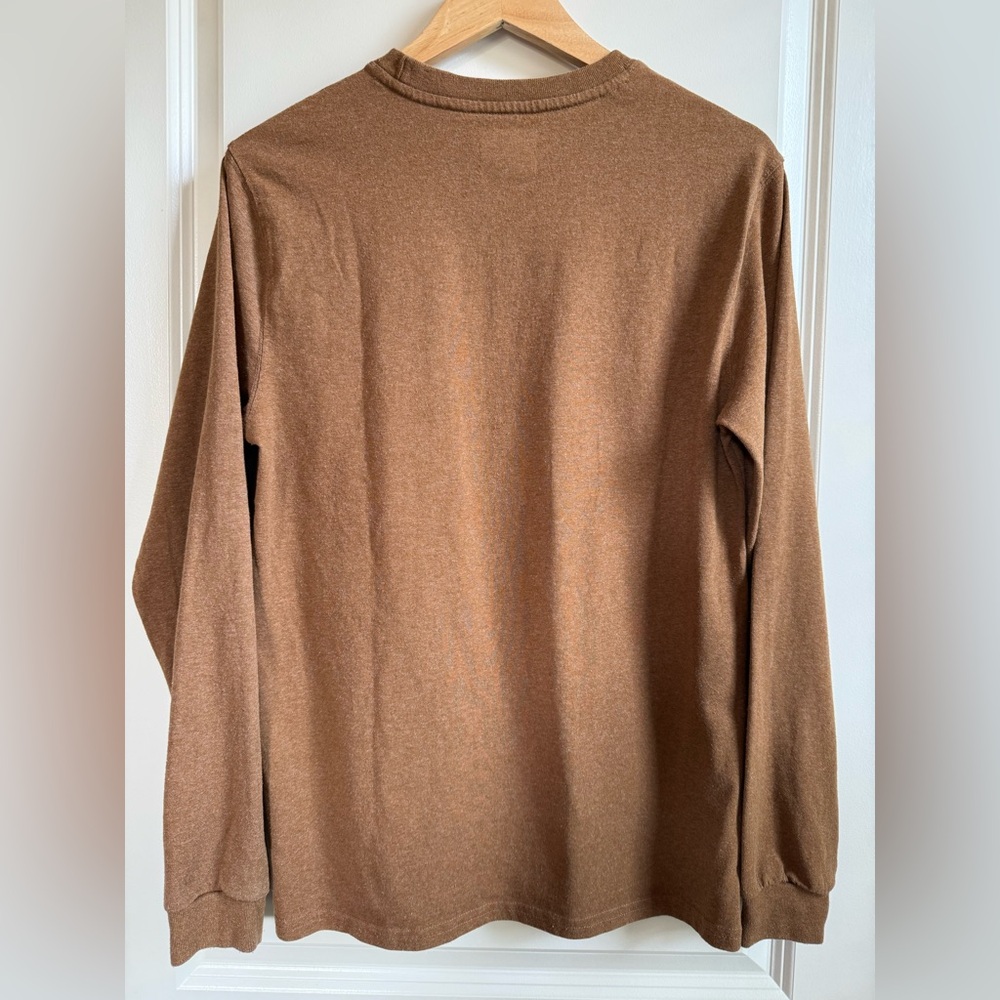 Wrangler Men's Brown Long Sleeve Tee Size Small - Picture 5 of 5
